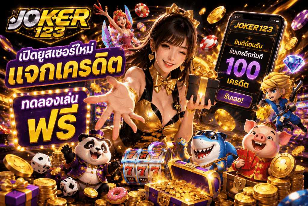 แจกเครดิต ทดลองเล่นฟรี เปิดยูสเซอร์ใหม่ รับสิทธิ์ทันที
