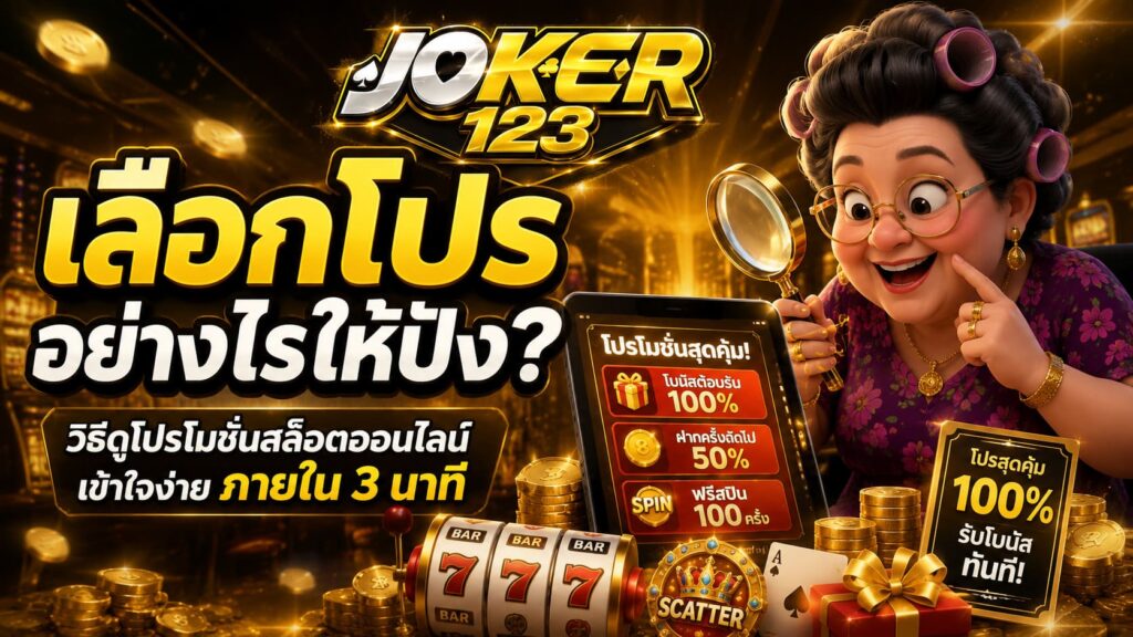 เลือกโปรอย่างไรให้ปัง? วิธีดูโปรโมชั่นสล็อตออนไลน์ เข้าใจง่าย ภายใน 3 นาที – JOKER123