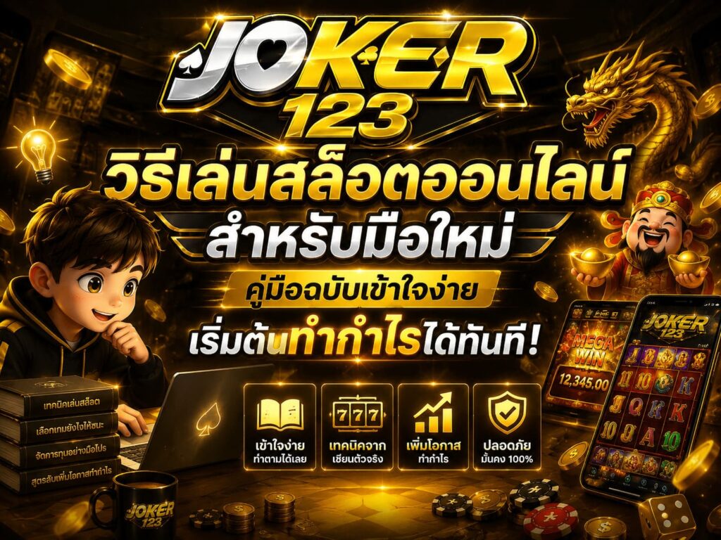 วิธีเล่นสล็อตออนไลน์สำหรับมือใหม่ คู่มือฉบับเข้าใจง่าย เริ่มต้นทำกำไรได้ทันที! – JOKER123