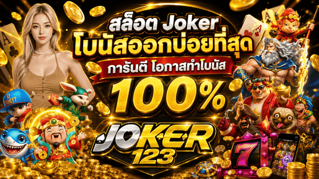 สล็อต Joker โบนัสออกบ่อยที่สุด การันตี โอกาสทำโบนัส 100% – JOKER123