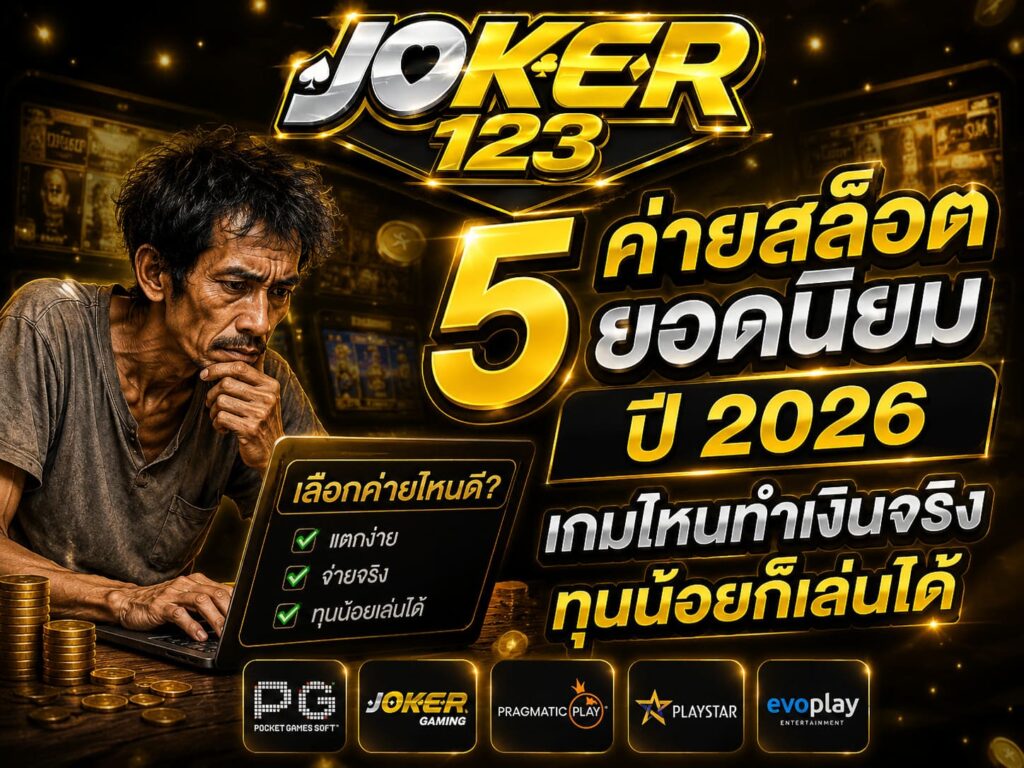 5 ค่ายสล็อตยอดนิยม ปี 2026 เกมไหนทำเงินจริง ทุนน้อยก็เล่นได้ – JOKER123