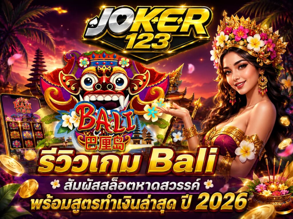 รีวิวเกม Bali สัมผัสสล็อตหาดสวรรค์ พร้อมสูตรทำเงินล่าสุด ปี 2026 – JOKER123