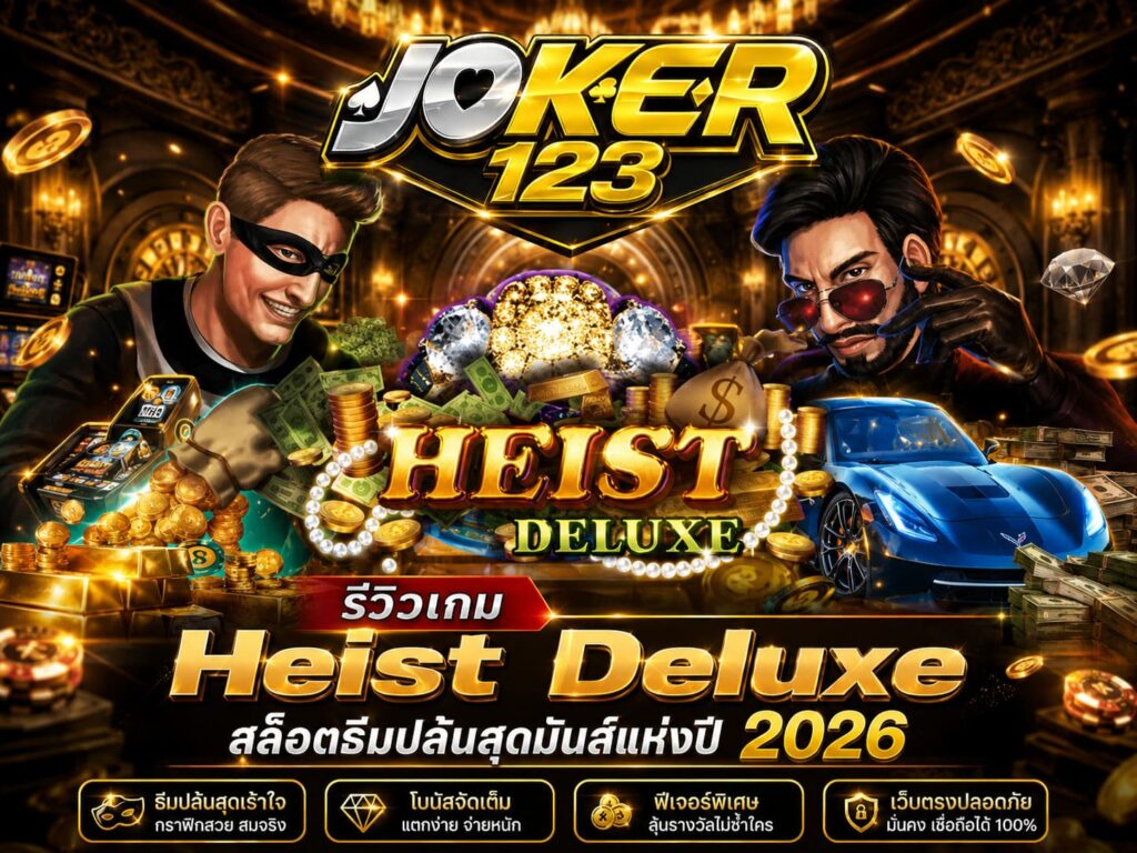 รีวิวเกม Heist Deluxe สล็อตธีมปล้นสุดมันส์แห่งปี 2026 – JOKER123