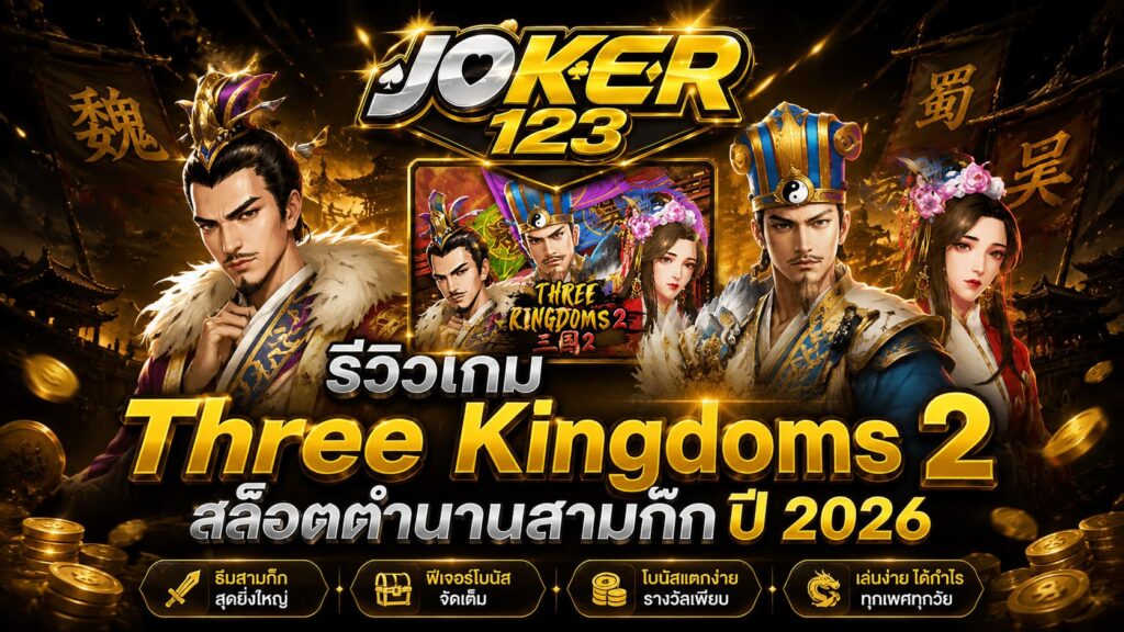 รีวิวเกม Three Kingdoms 2 สล็อตตำนานสามก๊ก ปี 2026 – JOKER123