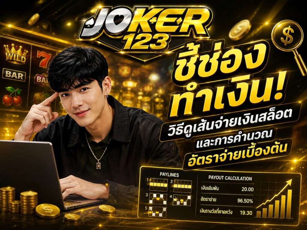 ชี้ช่องทำเงิน! วิธีดูเส้นจ่ายเงินสล็อต และการคำนวณอัตราจ่ายเบื้องต้น – JOKER123