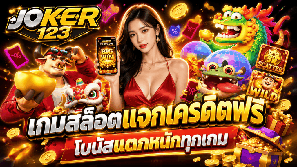 เกมสล็อตแจกเครดิตฟรี โบนัสแตกหนักทุกเกม ทำเงินได้ไวคูณสอง – JOKER123