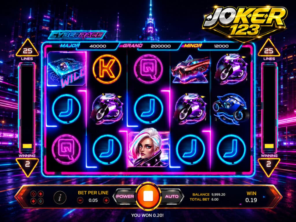 รีวิวเกม Cyber Race สล็อตธีมไซเบอร์พังก์แห่งปี 2026