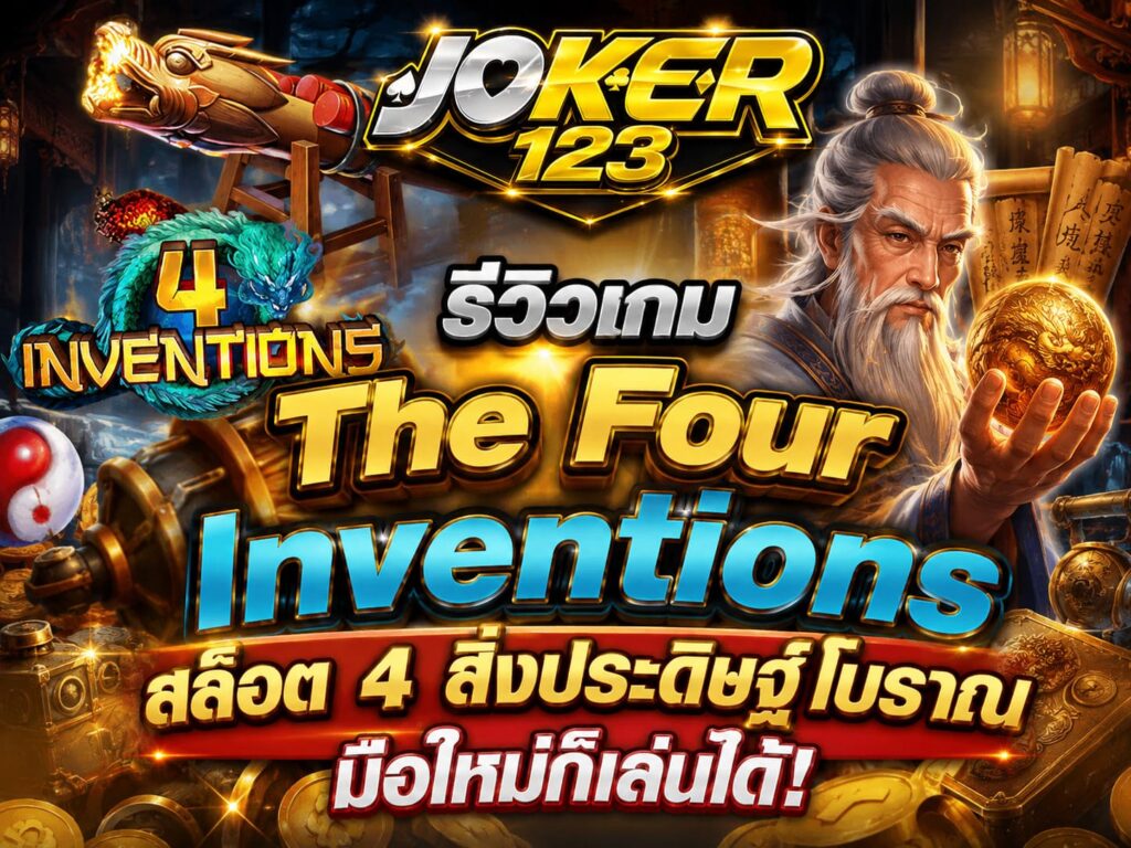 รีวิวเกม The Four Inventions สล็อต 4 สิ่งประดิษฐ์โบราณ มือใหม่ก็เล่นได้! – JOKER123
