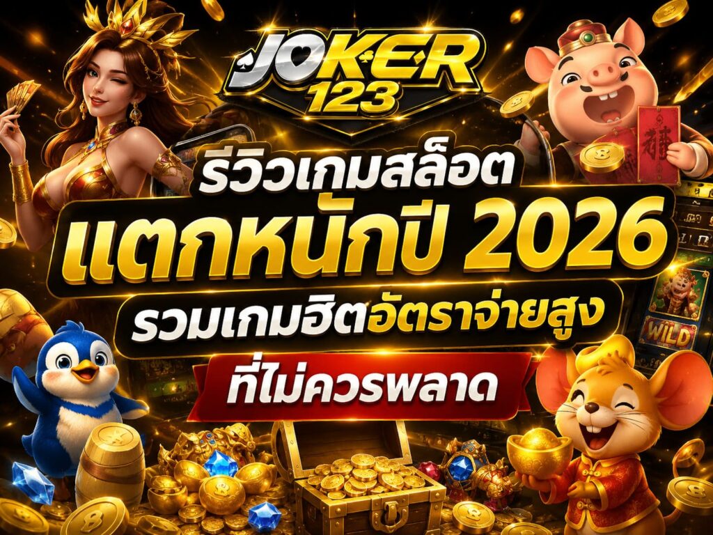 รีวิวเกมสล็อตแตกหนักปี 2026 รวมเกมฮิตอัตราจ่ายสูงที่ไม่ควรพลาด – JOKER123