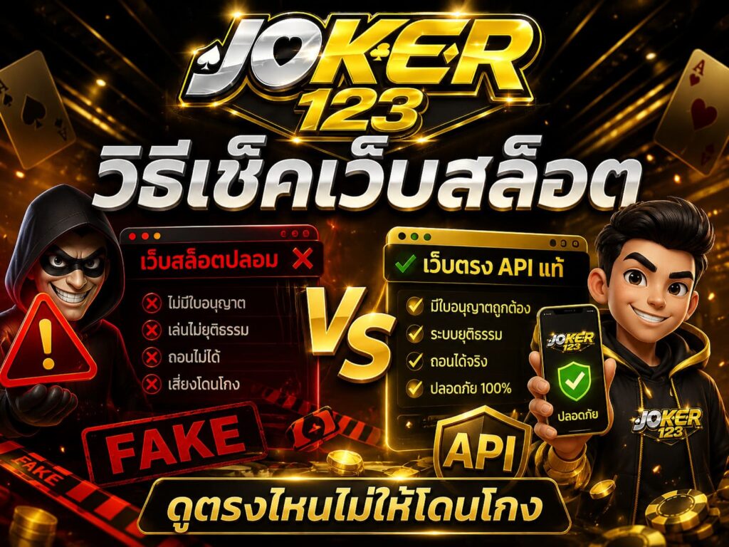 วิธีเช็คเว็บสล็อตปลอม vs เว็บตรง API แท้ ดูตรงไหนไม่ให้โดนโกง – JOKER123