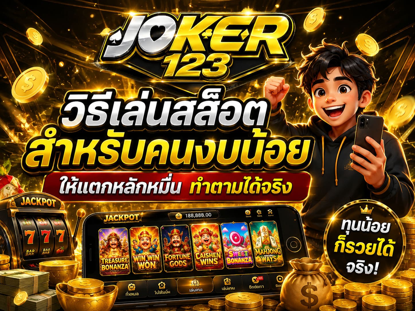 วิธีเล่นสล็อตสำหรับคนงบน้อย ทำตามได้จริง