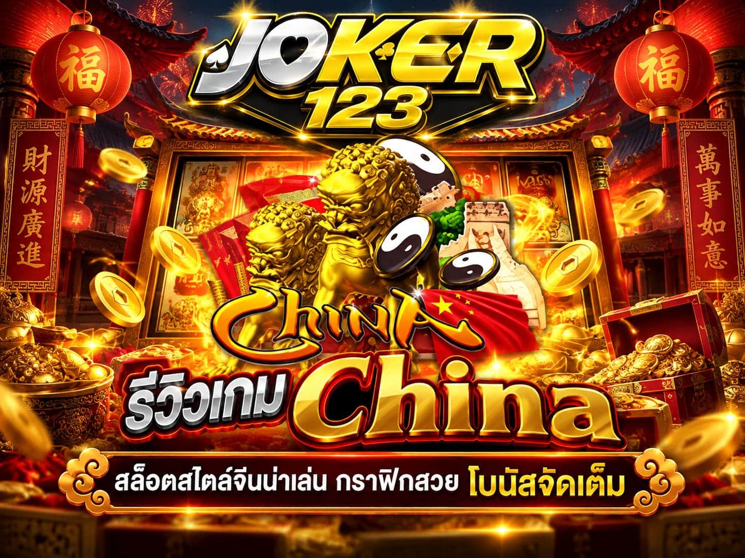 รีวิวเกม China สล็อตสไตล์จีนน่าเล่น