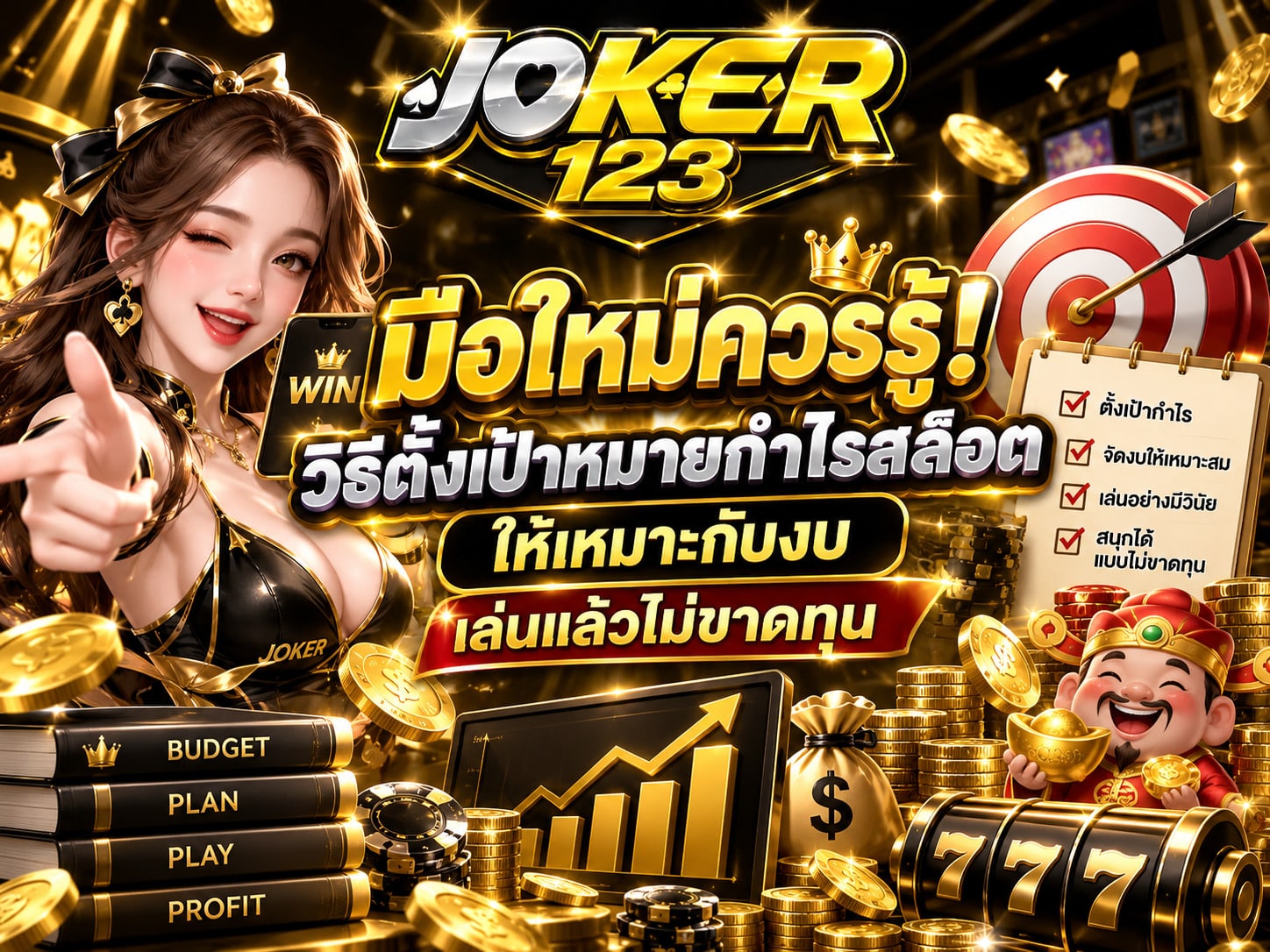 วิธีตั้งเป้าหมายกำไรสล็อต สำหรับมือใหม่