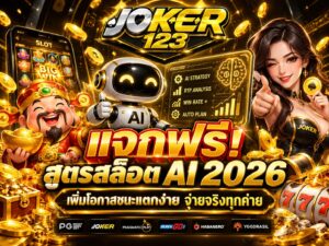 แจกฟรี! สูตรสล็อต AI 2026 ฟรี