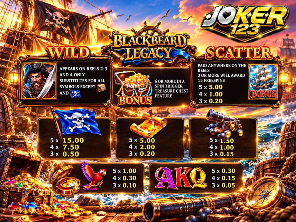 รีวิวเกม Black Beard Legacy สัญลักษณ์สำคัญ